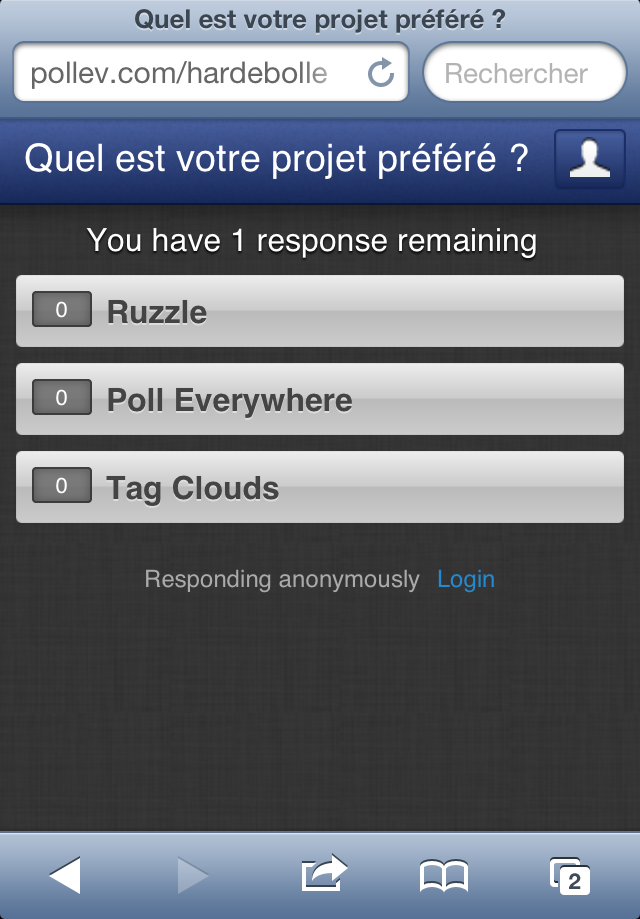 Poll Everywhere Vote
